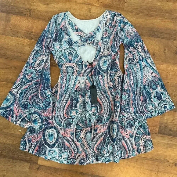 Women’s Size Small Petite Buffalo David Bitton Paisley Dress NWT - Picture 3 of 6